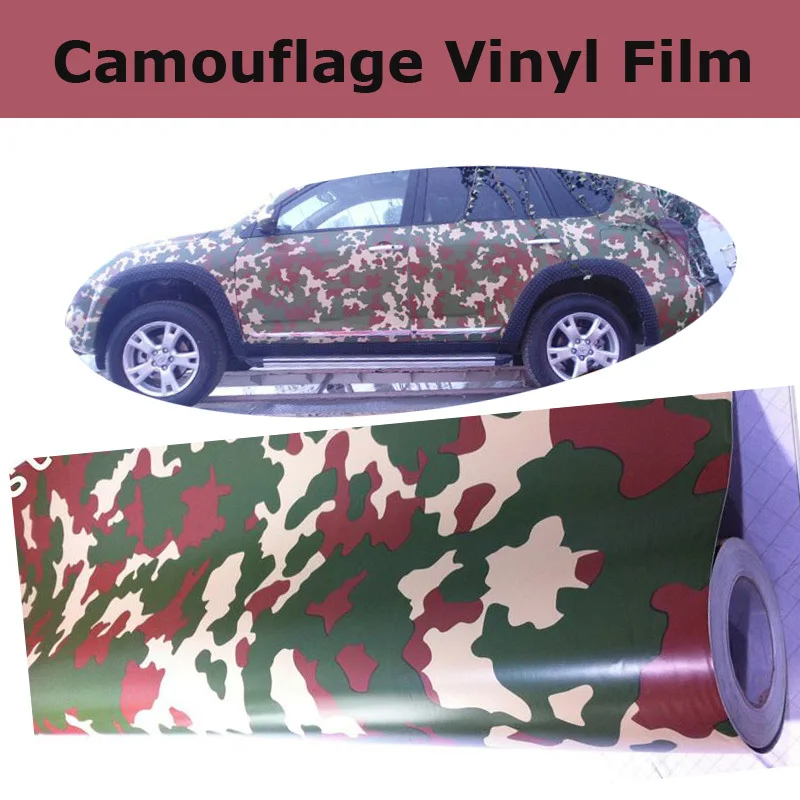 

Forest Camo Wrap Green Camouflage Film Vinyl Wrap With Air Bubble Free Camo Forest Car Wrap Stickers Foile Size 1.52x30m/Roll