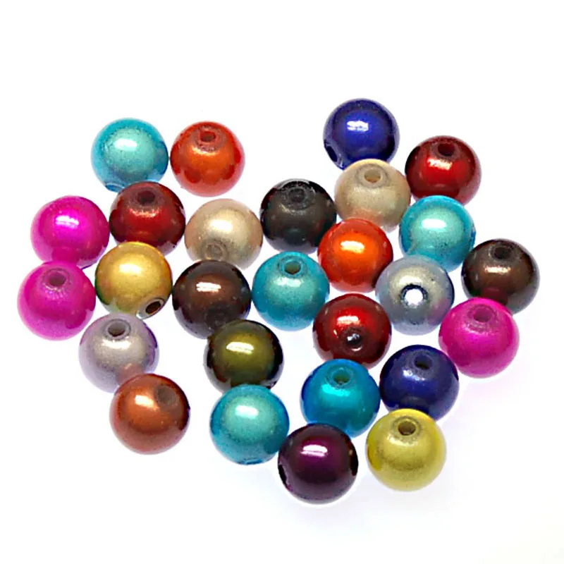 Miracle Perles Magiques 10mm Round Acrylic Magic Spacers Loose Beads Approx 465 Pcs For DIY Jewelry Making Supplies