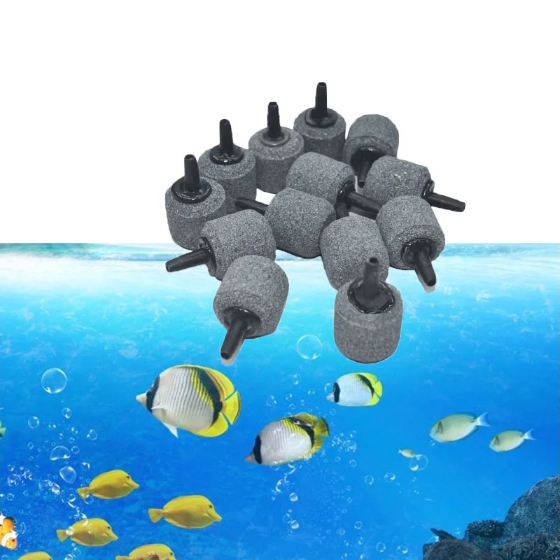 Fish Tank Aquarium Air Stone Oxygen Aerator Increasing Air Bubble Item Pond Pump Hydroponic Oxygen Supply Stone Small