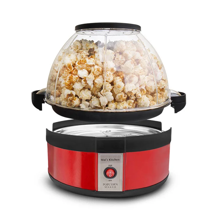 Household Popcorn Maker Machine High-end Oil Sugar DIY Popcorn Making Machine Bakeware Removable Washable Kitchen Machine