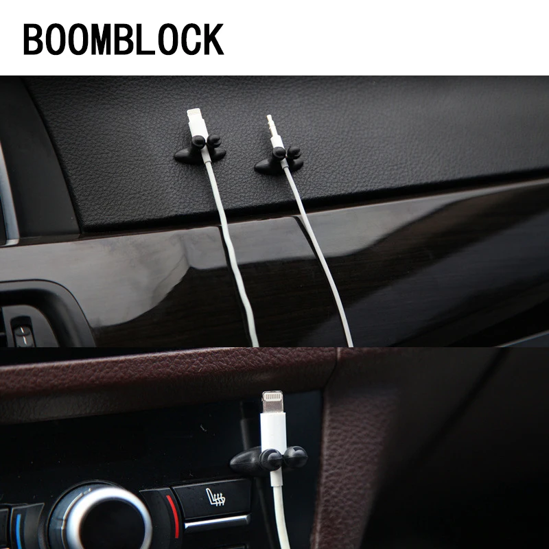 BOOMBLOCK 8pcs/set Car Home Phone Wire Clip For BMW e90 e60 e39 e46 f10 F30 VW Golf 7 passat b6 Peugeot 206 2020 audi a3 a4 b8