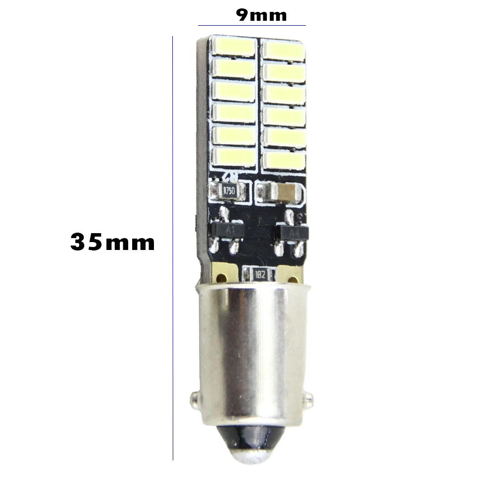 2X H6W 434 Bax9s Canbus Error Free 24 SMD LED Parking Side Light Bulbs For VWPassat CC (2011)