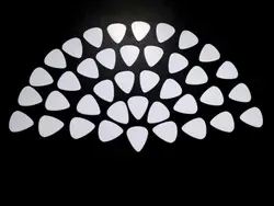 SOACH 10pcs 0.71mm Musical Accessories White Guitar Picks Guitar Plectrums