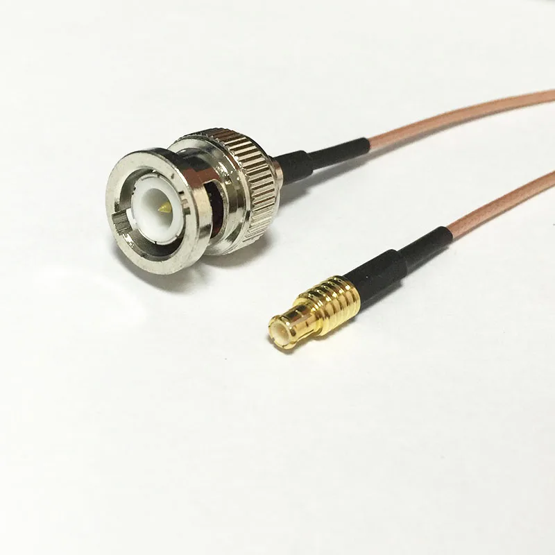 New BNC Pria Plug Beralih jumper kabel RG178 MCX Laki-laki Steker lurus Grosir 15 CM 6 "Adapter