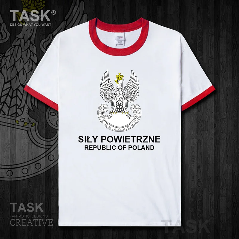 Air Force Poland Polish Pole POLAK POLSKA POL new Tops t shirt mens Short sleeve t-shirt sports cotton  Tactical  01