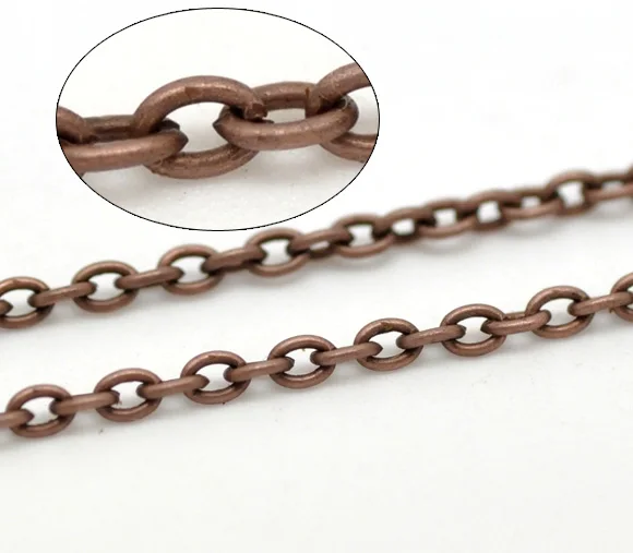 

Doreen Box Lovely 10M Copper Tone Links-Opened Cable Chains Finding 3x2mm (B15200)