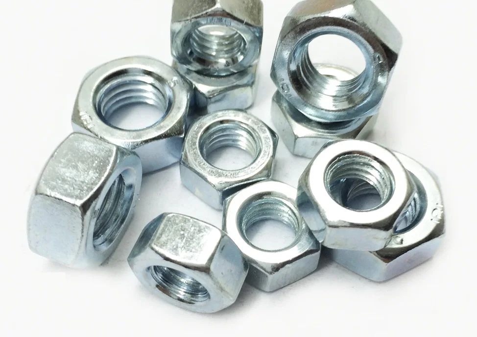 500pcs/Lot Metric DIN934 M3 Zinc Plated Carbon Steel Hex Nut Hexagon Nut Screw Nut