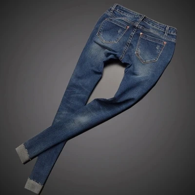 Free shipping Women's skinny pants jeans female jeans belt clothing pencil pants elastic women's trend