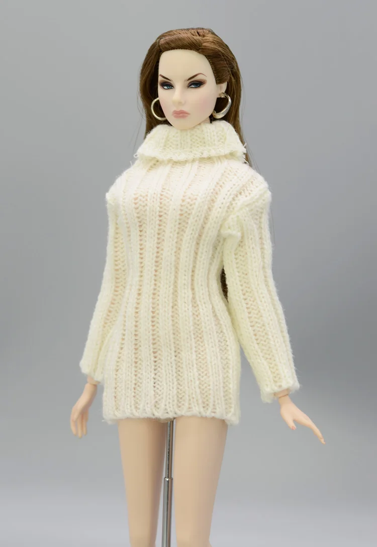 For Outfit Pullip Doll Accessories Princess Casual Suit Top Coat For 30 Cm Doll Clothes Sweater White Black Yellow 1/6