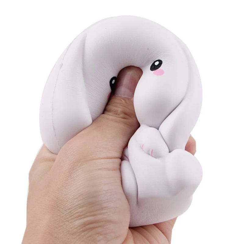 Kawaii Jumbo Rabbit Squishy Simulation Cream Scented Slow Rising Squishies Creative Soft Stress Relief Squeeze Toys 11x10 CM