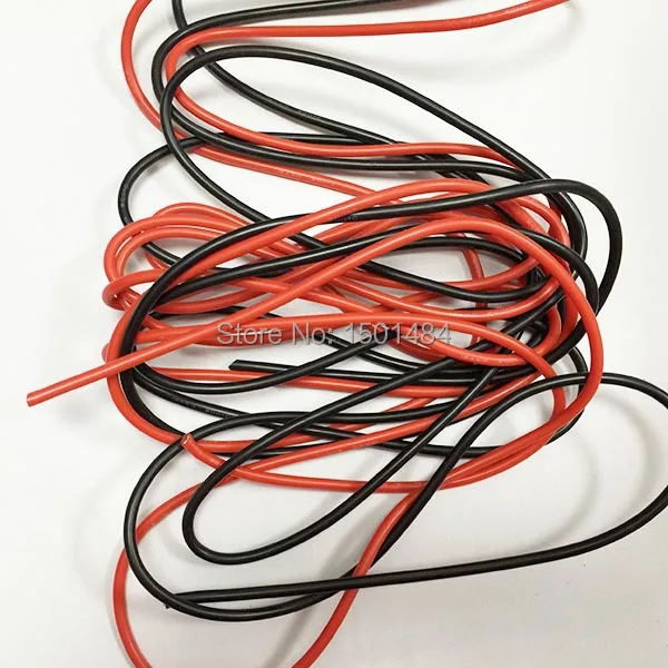 12 AWG Gauge Silicone Wire 1M  black & red Flexible Stranded Copper Cables for RC NEW