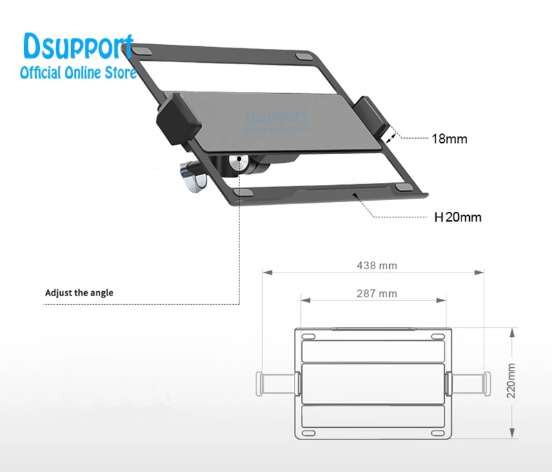 Dual use for Monitor Mount and laptop Desk Stand Fully Adjustable Monitor Holder Gas Spring Monitor Mounting for 17-32'' OZ-2S