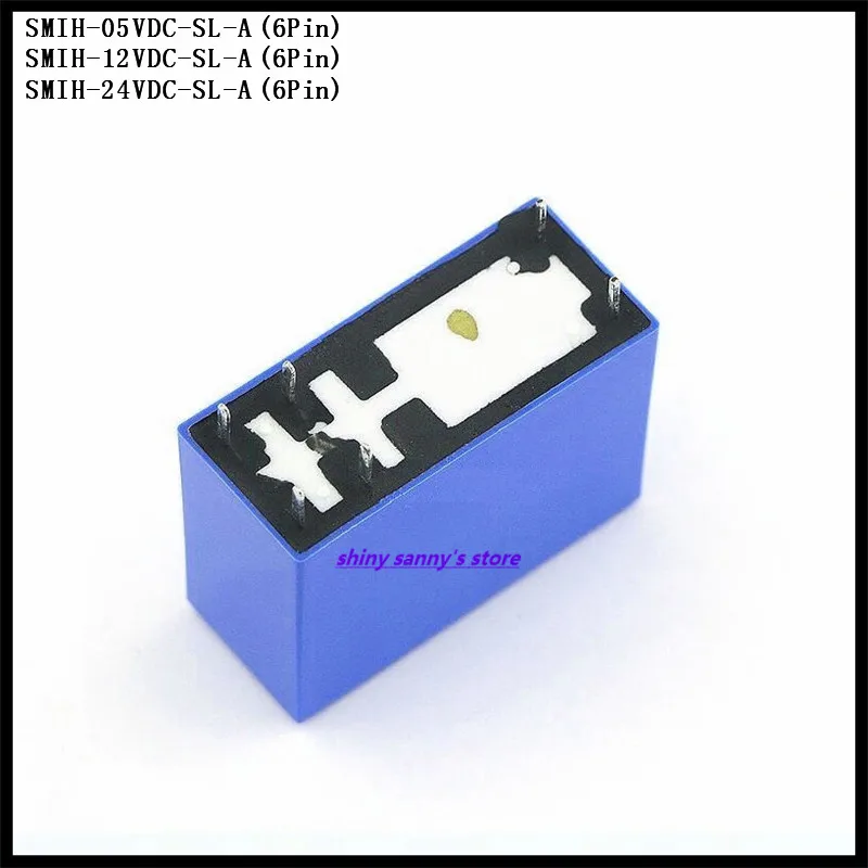 3pcs/Lot SONGLE Power Relay SMIH-05VDC-SL-A , SMIH-12VDC-SL-A , SMIH-24VDC-SL-A 6Pin 5V 12V 24V 16A Brand New