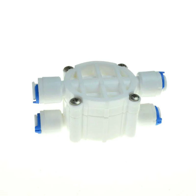 1/4" OD Hose Connection Auto Shut Off 4 Way Valve for RO Water Reverse  ST029