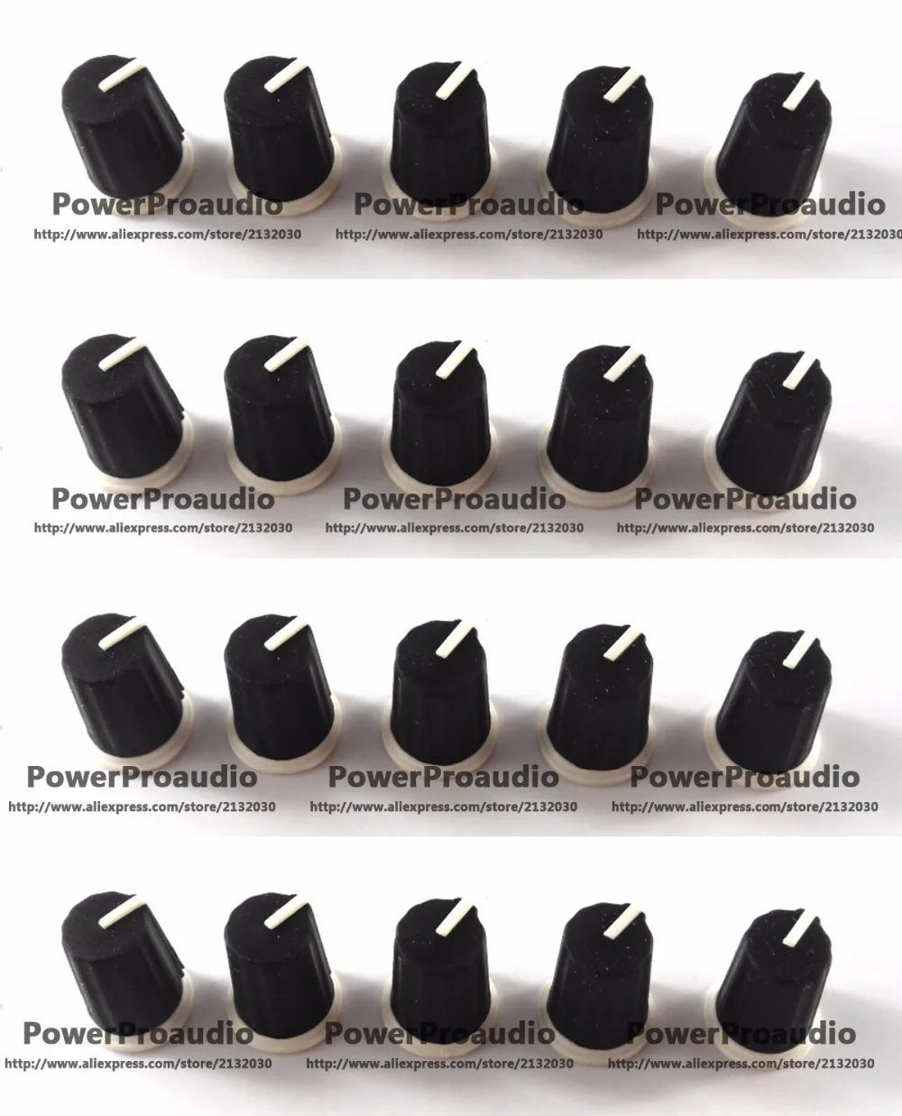 20PCS Replace DJM800 900 2000 NXS,Black EQ Rotary Knob - DAA1176 DAA1305 BLACK