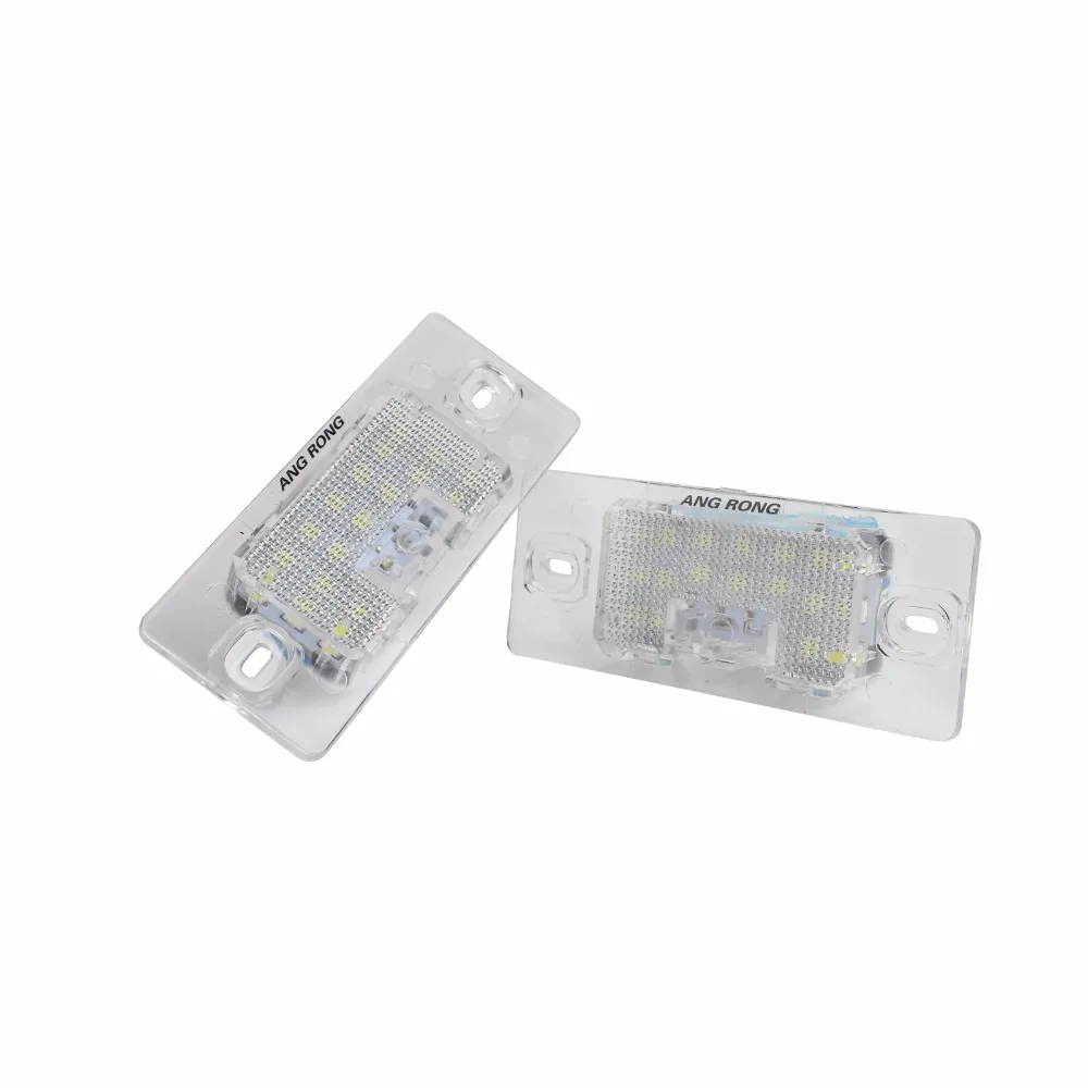 ANGRONG 2x LED License Number Plate Light No Error For VW Touareg 7L Tiguan 5N Passat Golf 5D Passat B5.5 5D (CA204)
