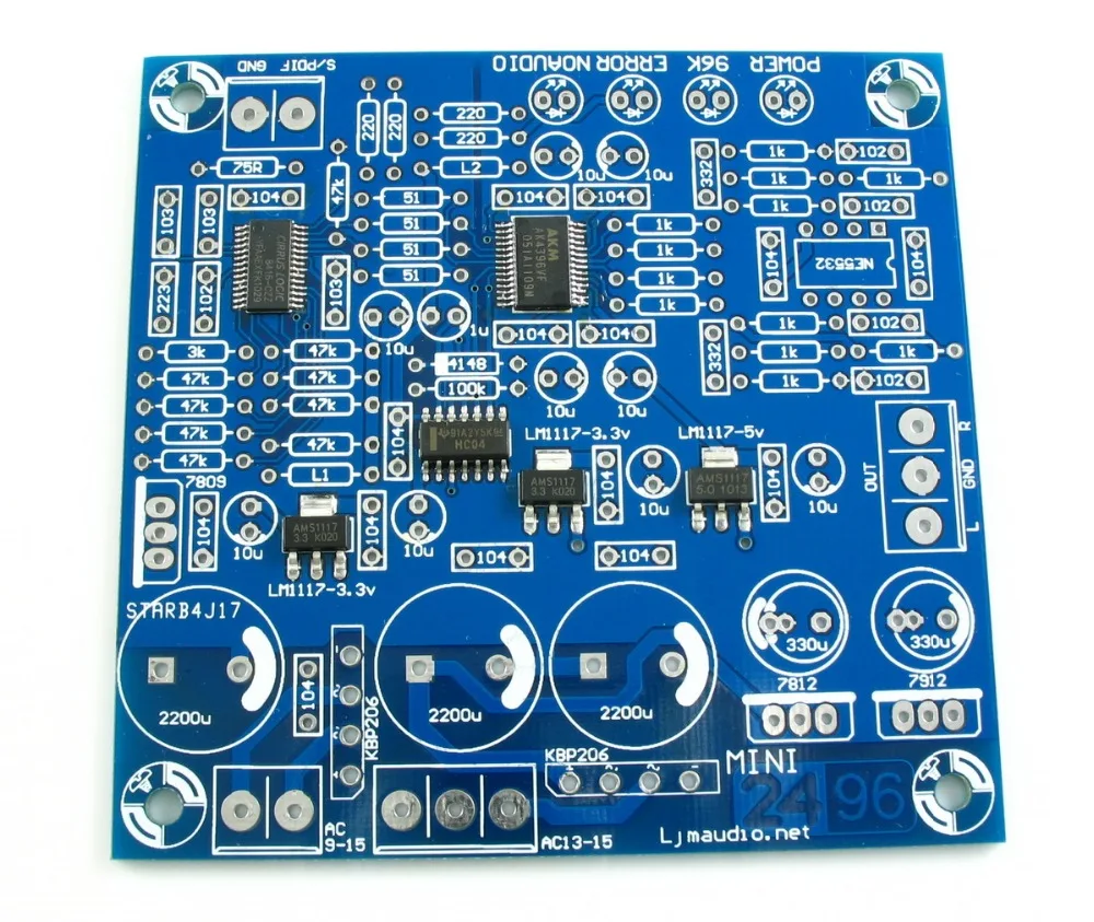 Placa decodificadora DAC CS8416 + AK4396 + NE5532P SPDIF, 24 bits, 192K HZ, salida de audio
