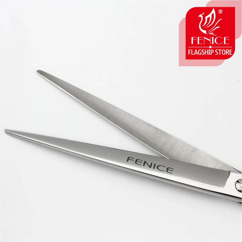 Fenice Professional Pet Grooming Scissors dog cutting shears 7 7.5 8.5 9 inch Japan 440c stainless steel non-slip handle