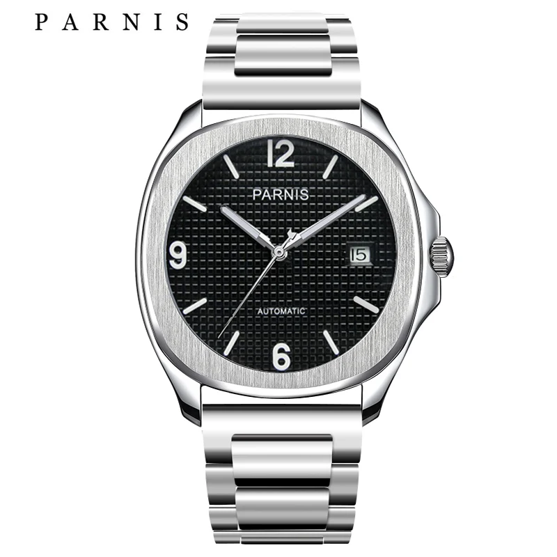 Fashion Parnis 40mm Automatic Watch Minimalist Men Miyota Sapphire Crystal Mechanical Sports Watches relogio masculino Man Gift