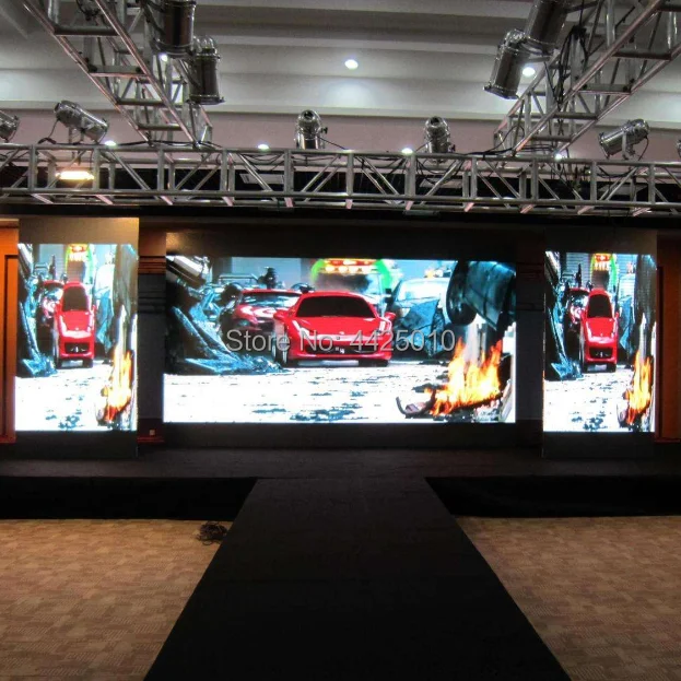 

Video LED Display P8 intdoor Full Color SMD / DIP High Quality Video TV Wall