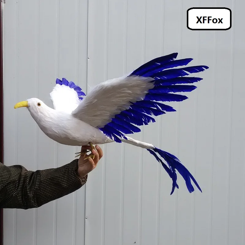 big simulation wings Phoenix bird model foam&feather lifelike long tail bird gift about 65cm xf0570