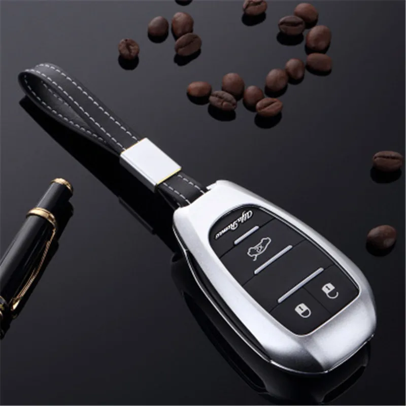 High Quality Car Aluminium Alloy Key Holder Cover Case bag For Alfa Romeo Giulia Stelvio Key Protection Hols Car Styling gift