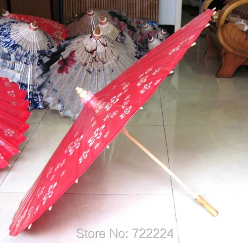 Dia 84cm Handmade Plum Blossom Picture Oiled Paper Umbrella Chinese Traditional Sunshade Parasol Decoration Gift Dance Umbrella