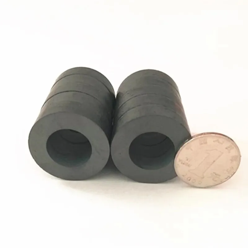 10pcs/20pcs/50pcs lot Y30 Ring Ferrite Magnet 32*8 mm Hole 18mm Permanent magnet 32mm x 8mm Black Round Speaker 32X8 32-18*8