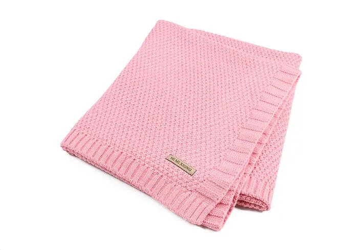 Baby Blanket Knitted Newborn Swaddle Wrap Blankets Super Soft Toddler Infant Bedding Quilt For Bed Sofa Basket Stroller Blankets