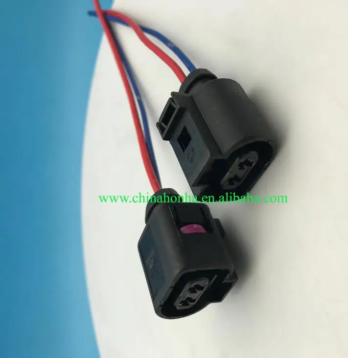 2 Pin Fog Light Lamp Wiring Plug Pigtail Connector for A6 Allroad Quattro 1J0973722