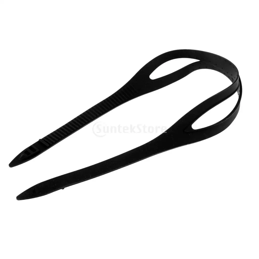 Bandeau de rechange en silicone pour lunettes de natation, noir et transparent, universel, sangle, lunettes, bandeau, accessoires de rechange, 2 pièces