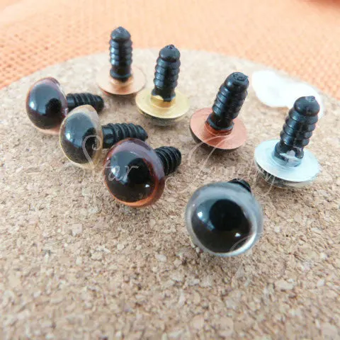 

4 color 9mm toy eyes for animal accessories +washers/100pcs