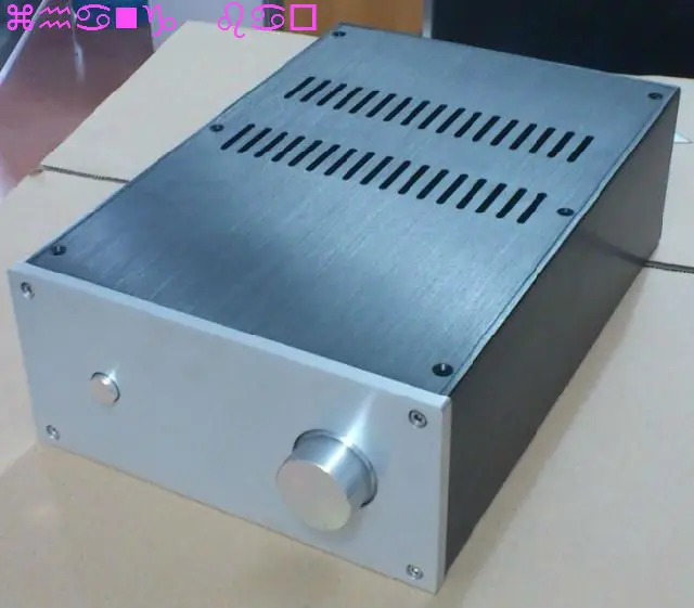 JC2210 full aluminum Power amplifier Enclosure  case install chassis