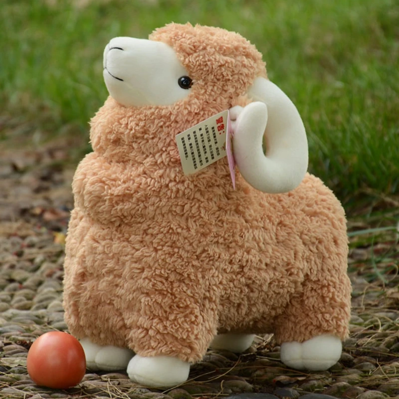 

Dorimytrader Jumbo Lovely Soft Plush Animal Sheep Toy Stuffed Goat Dolls Great Kid Gift 35inch 90cm DY60270