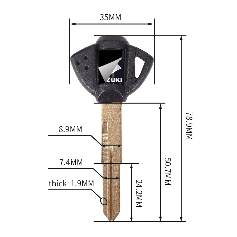 brand new key motorcycle keys uncut For Suzuki DR650SE DL650 DL650A TL1000r Bandit GSXR GSX katana 750 vstrom 650 SV650 SV1000