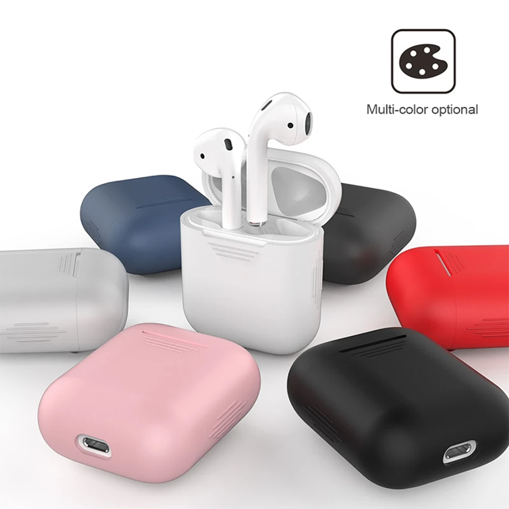 Protective Cover For AirPods 2/1 Silicone Case for Bluetooth Wireless Earphone Accessories for Apple Air pods 2/1 Charging Box