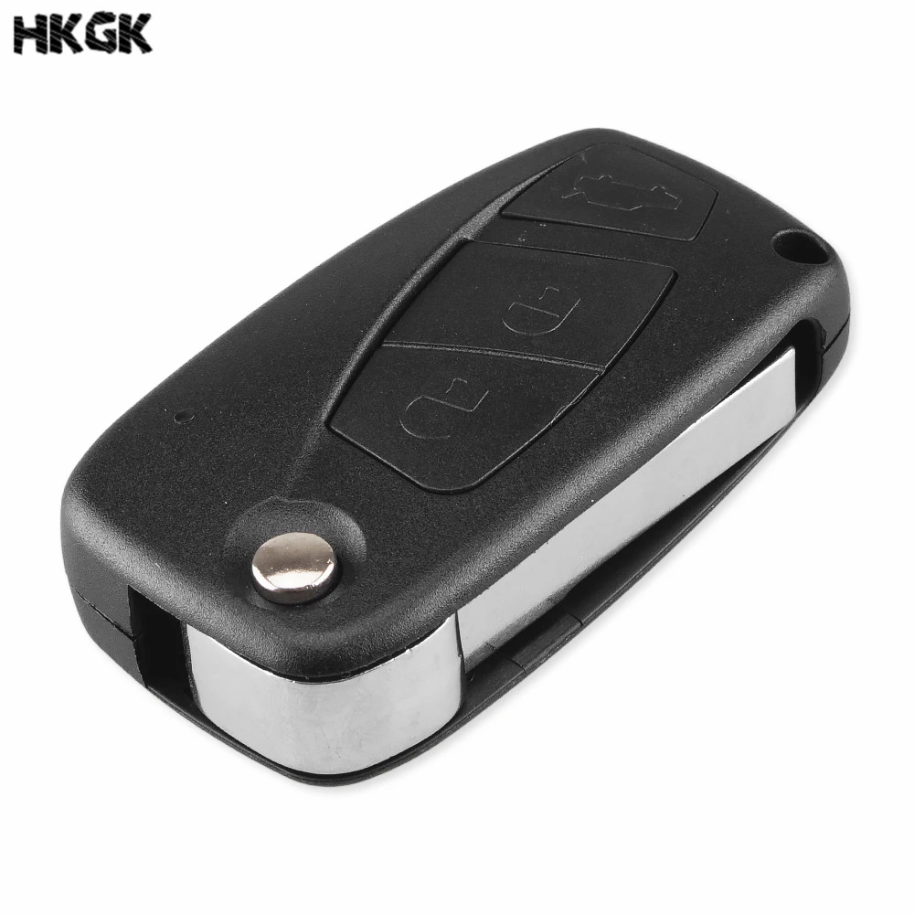 

3 Buttons Flip Folding Remote Car Key Case Shell Cover Fob For FIAT Punto Ducato Stilo Panda Auto Car Key Shell Cover SIP2 blade