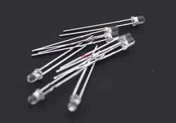 1000PCS 3MM phototransistor receiver F3 Transparent white gel receives photosensitive tube diode light LED lamp beads