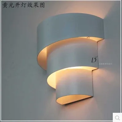 Simple and modern fashion design wrought iron wall lamp for headboard bedroom hallway living room