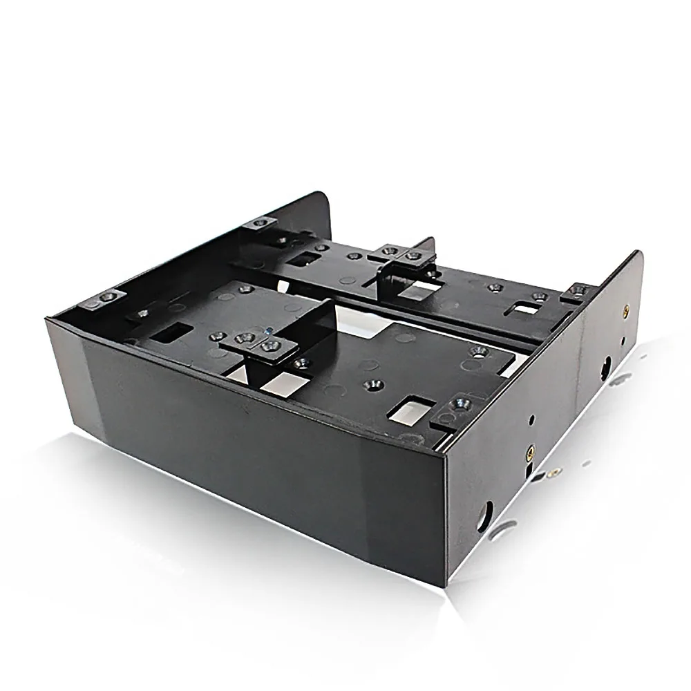 Geieold Cage Rack Disque Dur 5,25 à 5 X 3,5 Pouces - Boîtier HDD Avec Ventilateur