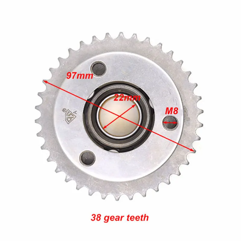 Motorcycle Starter Clutch Assembly Assy for Honda CB125T CBT125 CBT150 CM125 CM150 CM150 CA250 CBT250 CM250 Regal Raptor DD250