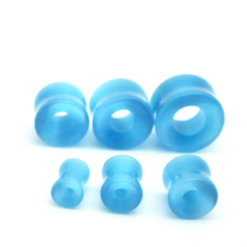 Double Flare Flesh Tunnel Semi Precious STONE Ear Stretcher Saddle Plug Taper Cat Eye Stone 10mm 12mm 14mm 16mm Wholesale