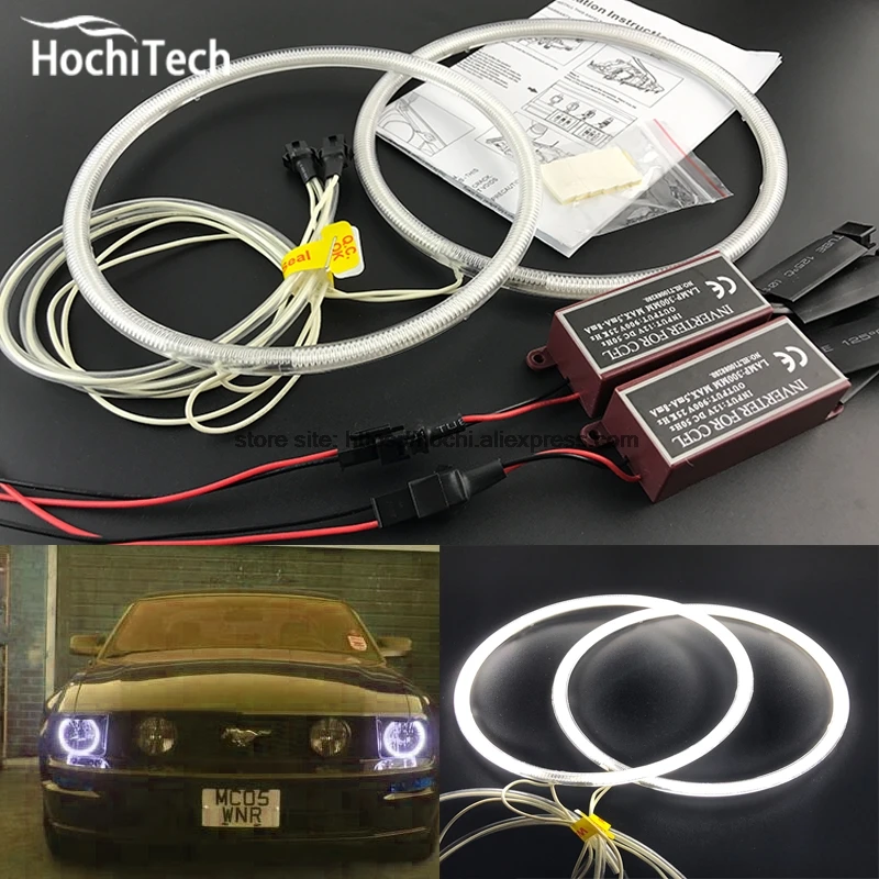HochiTech Excellent CCFL Angel Eyes Kit Ultra bright headlight illumination for ford Mustang 2005 2006 2007 2008 2009