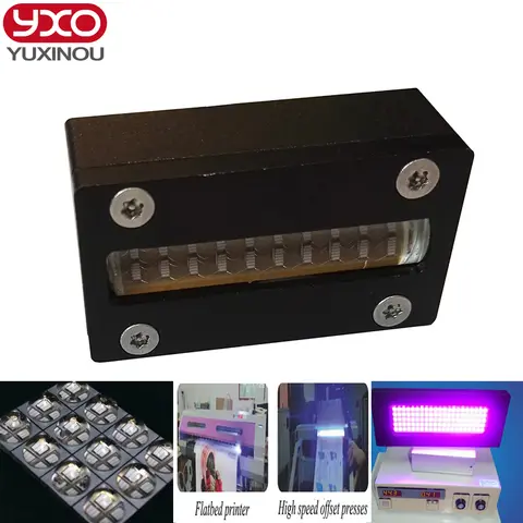 LED UV 프린터 헤드 모듈, 엡손 헤드 dx5 프린터 스크린 인쇄기, UV 평판 프린터, UV 접착제 경화용, 395nm, 80W, 1 개
