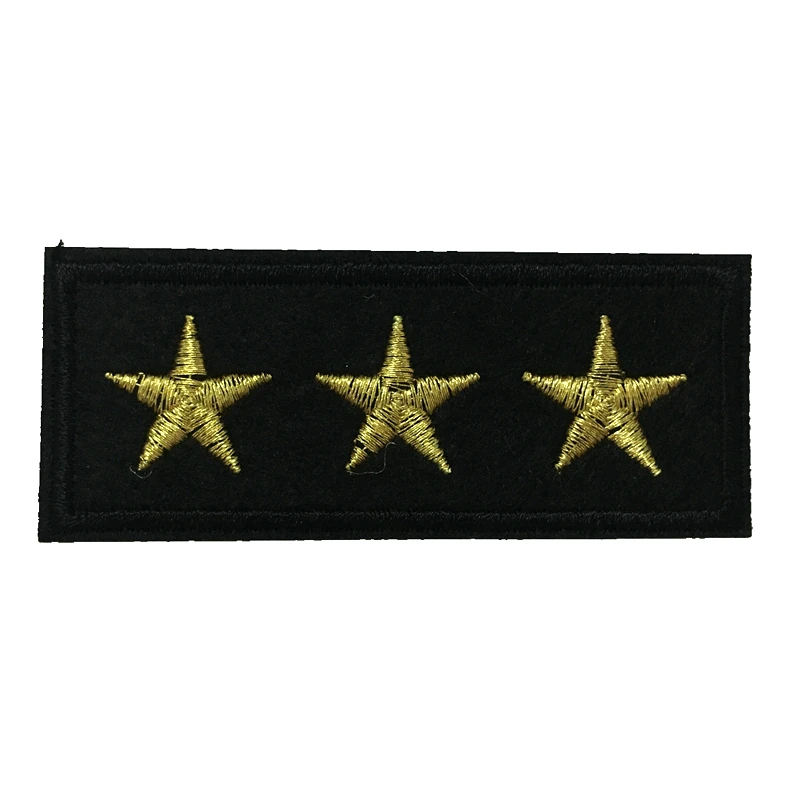 

3PCS/lot Gold Stars Embroidered Iron on Patches for Clothes Backpacks DIY Decoration Small Navy Star Embroidery Patch Badge