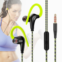 Original Sports Earphone Super Bass Headphones Sweatproof Running Headset With Mic Ear Hook For All Mobile Phone xiaomi