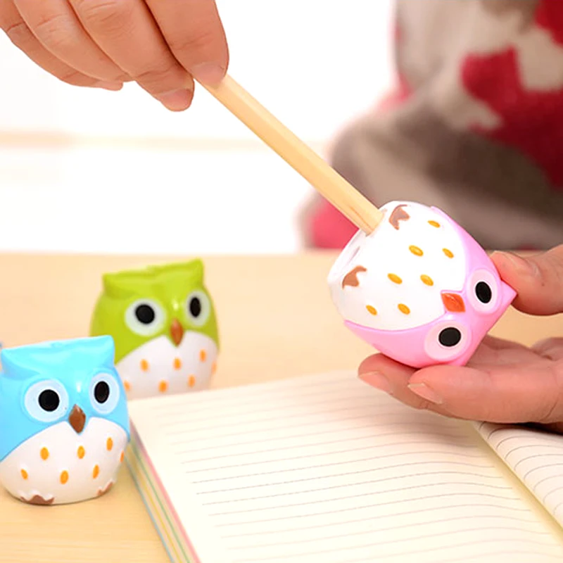 1 Pc Kawaii Owl Pencil Sharpener Cutter Knife Child Student Stationery Promotional Gift Stationery