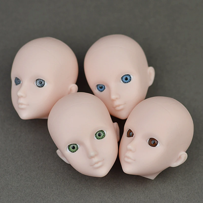 Soft Practice Makeup Doll Heads Original 3D Eye XINYI Doll Head For 11.5