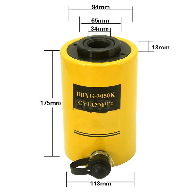 Hollow Hydraulic Jack 30T Cylinder Manual Oil Pressure Hydraulic Lifting and Maintenance Tools