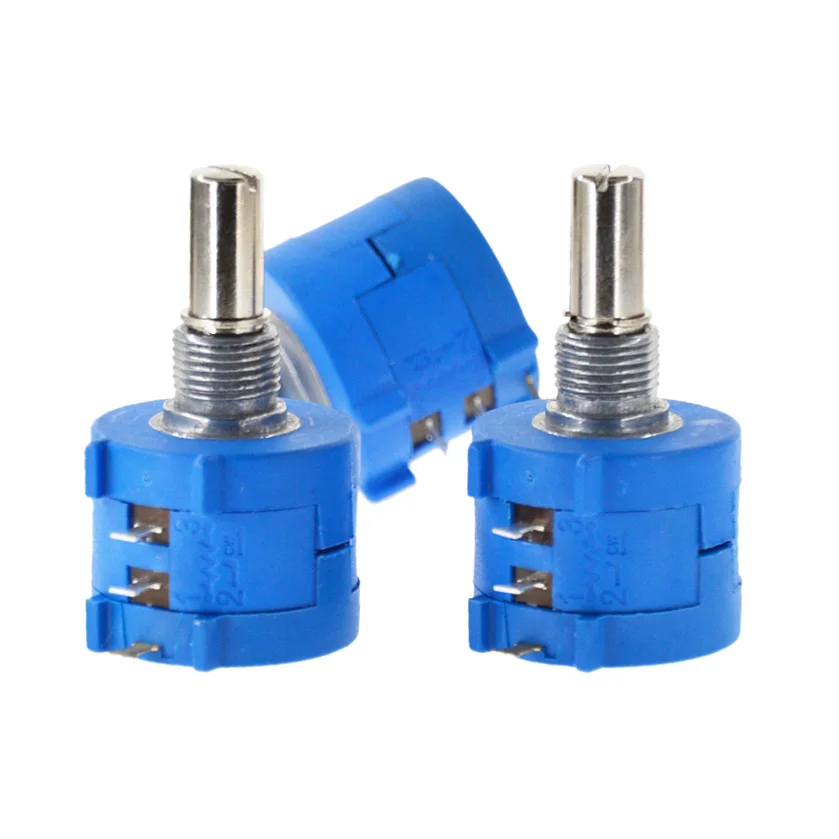 3590S-2-502L 3590S 5K ohm Precision Multiturn Potentiometer 10 Ring Adjustable Resistor + Turns Counting Dial Rotary Knob